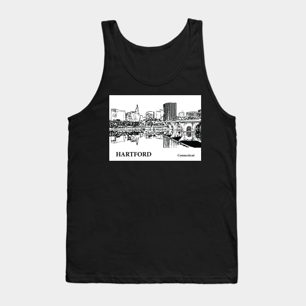 Hartford Connecticut Tank Top by Lakeric